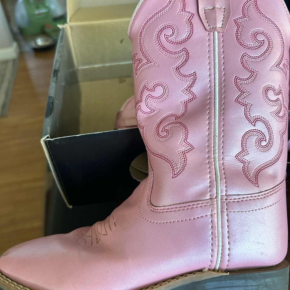 Old West Kids Pink Boots